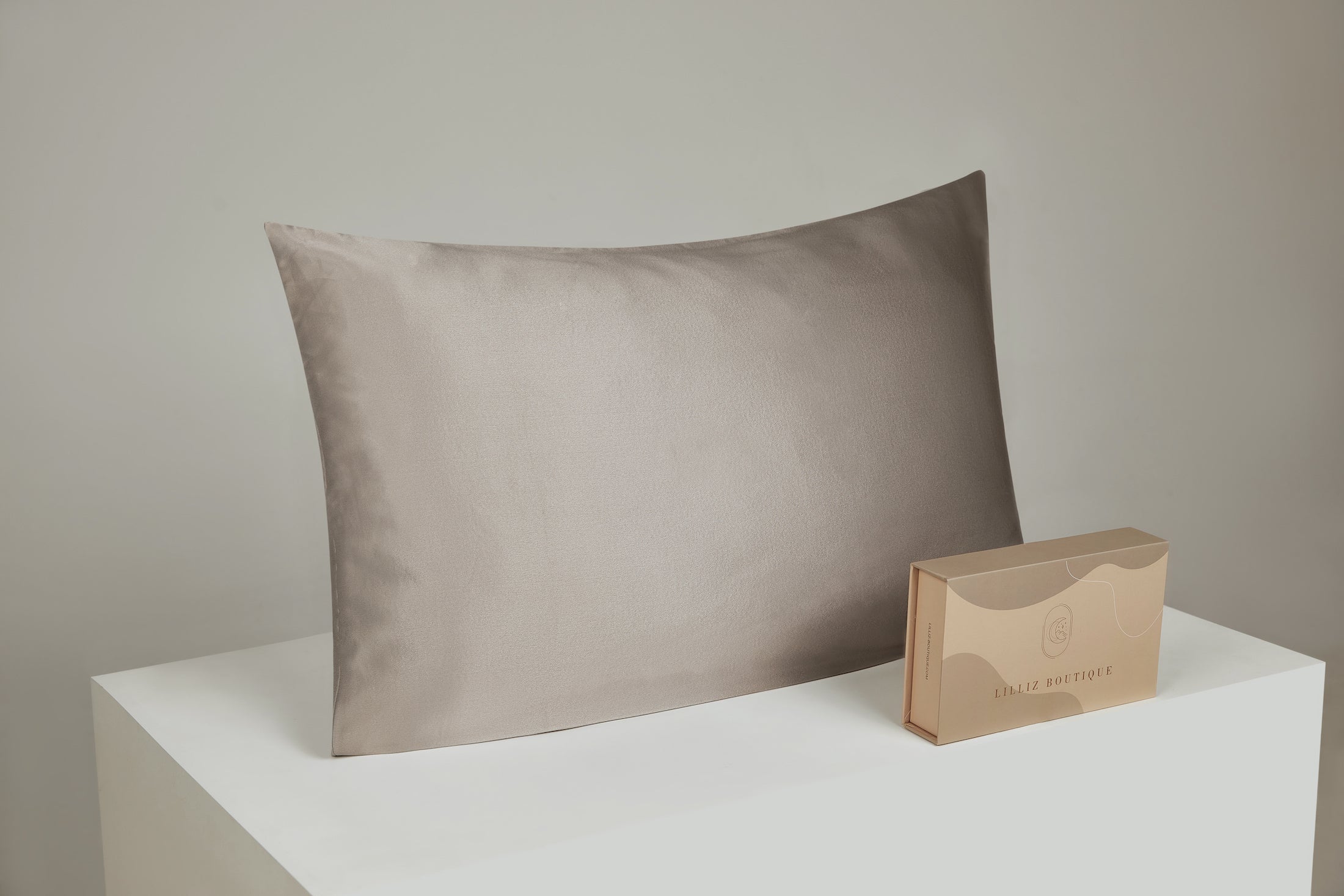 22 Momme Silk Pillowcase 40x80cm Silvergray - Zip