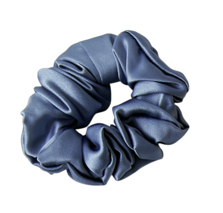 Silk Scrunchie 3.5cm - Bergen Green