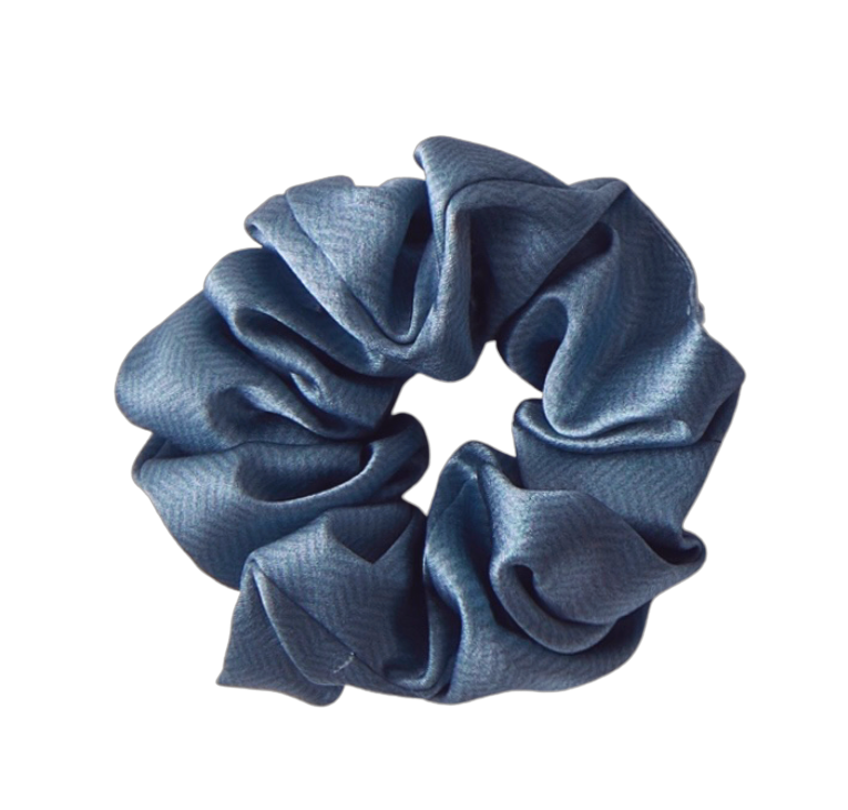 Silk Scrunchie 3.5cm - Bergen Green