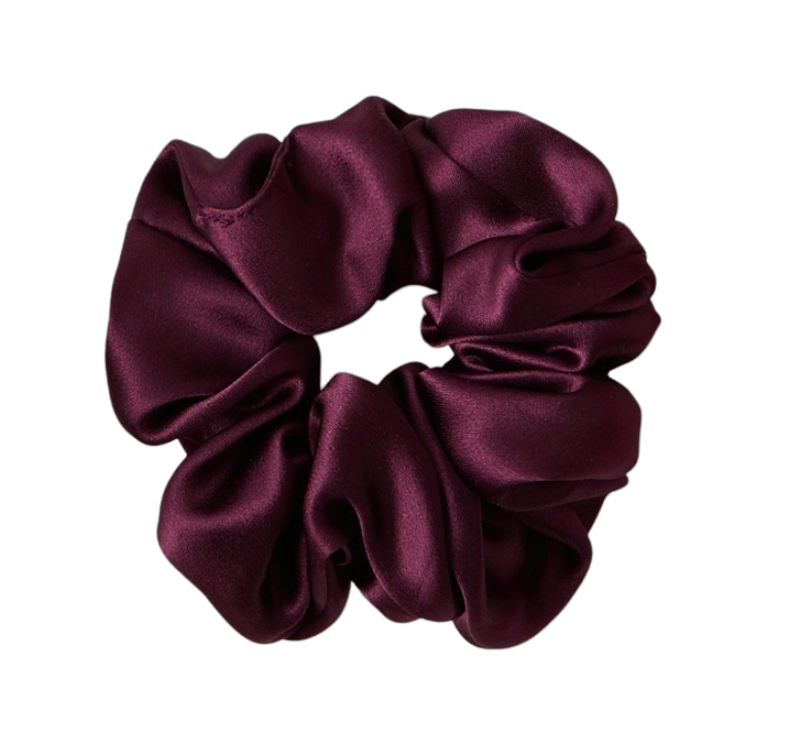 Silk Scrunchie 3.5cm - Bergen Green