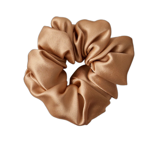 Silk Scrunchie 3.5cm - Taupe