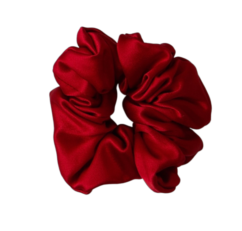 Silk Scrunchie 3.5cm - The Red