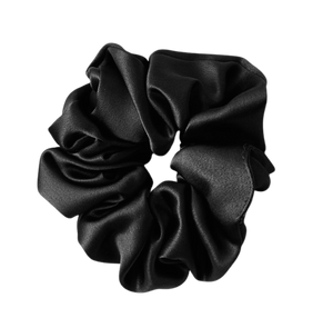 Silk Scrunchie 3.5cm - Black