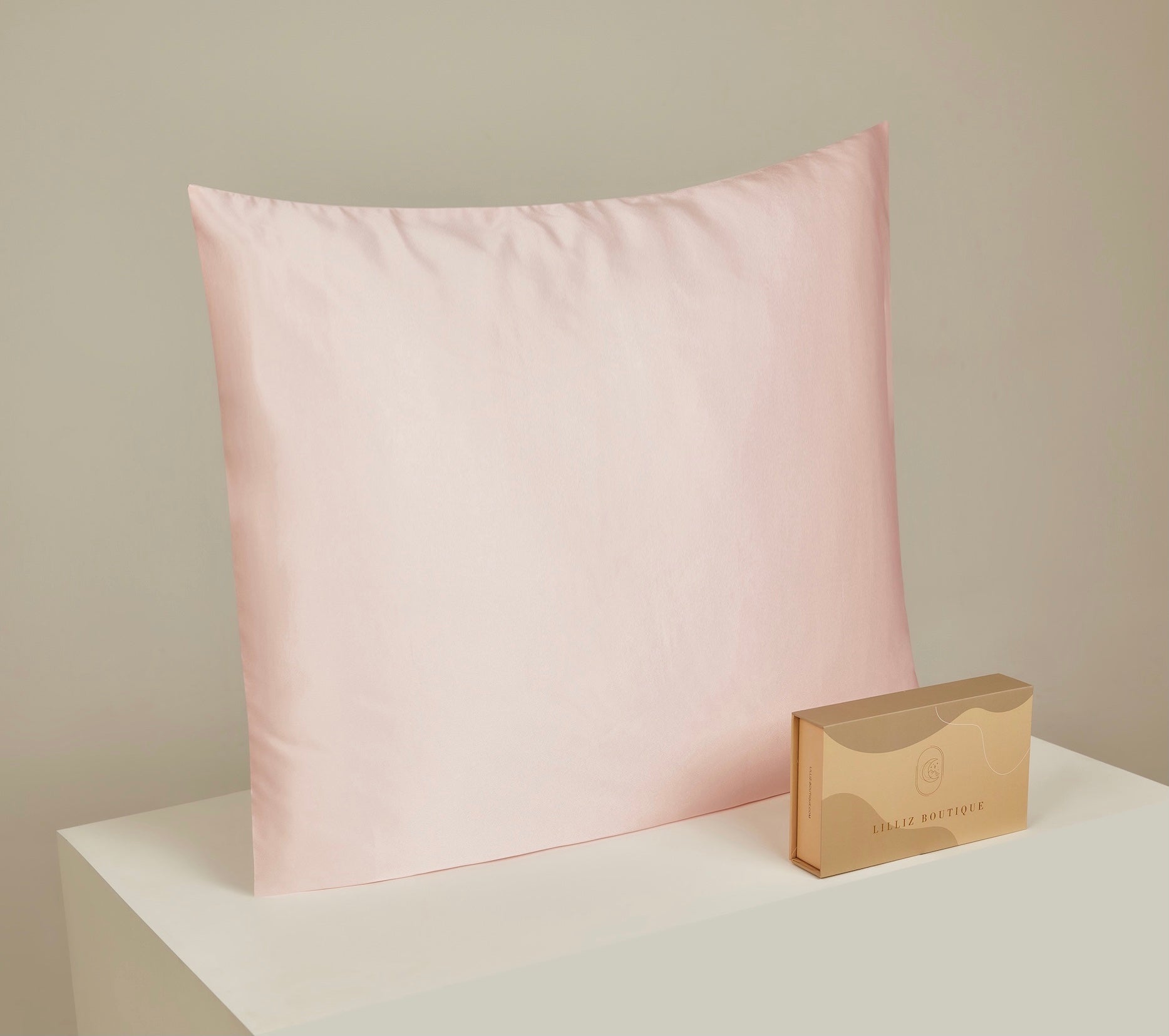 22 Momme Silk Pillowcase - Zip 80x80cm Rose