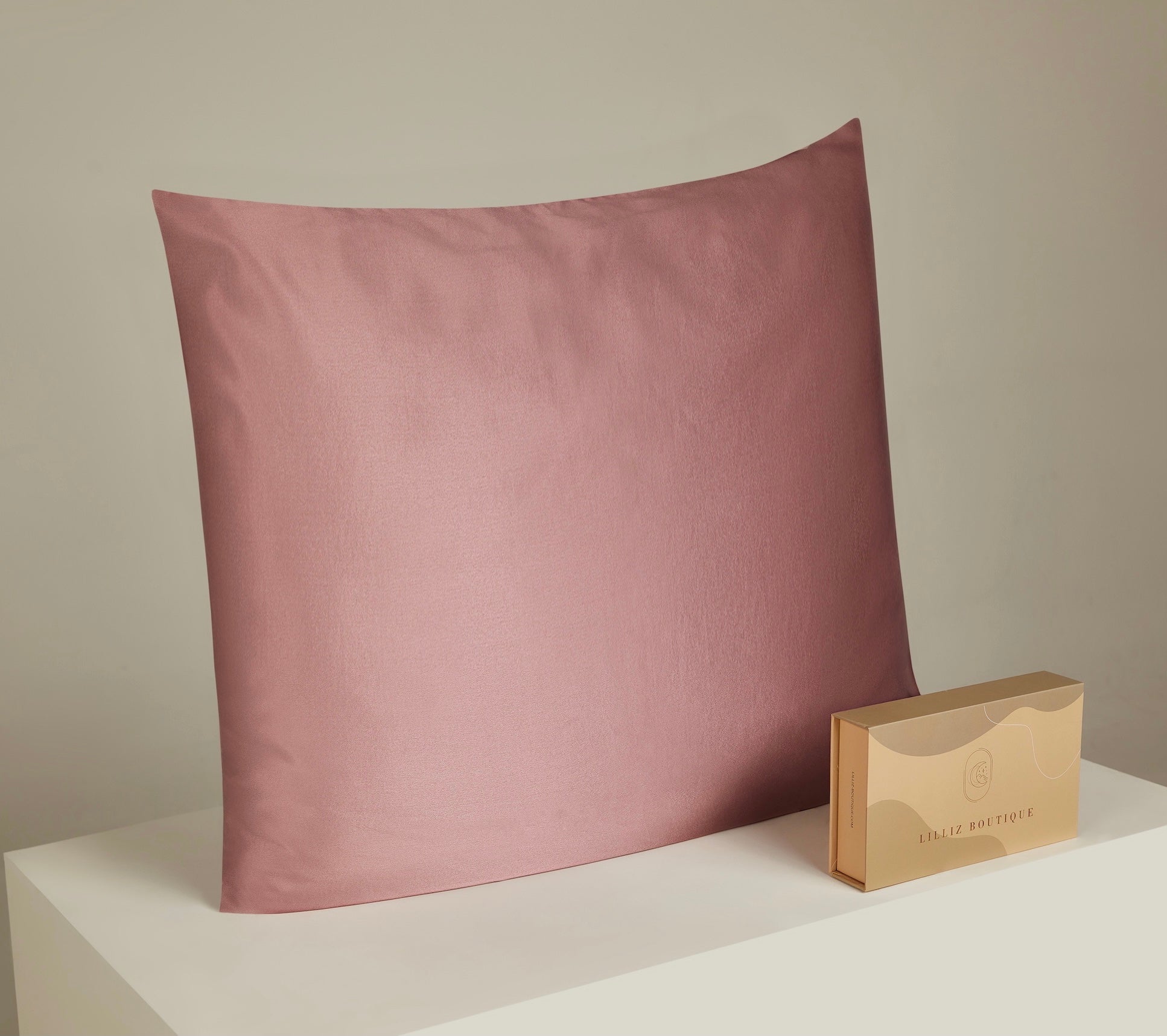 22 Momme Silk Pillowcase - Zip 80x80cm Mauve