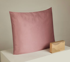 22 Momme Silk Pillowcase - Zip 80x80cm Mauve