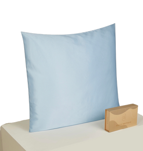 22 Momme Silk Pillowcase - Zip 80x80cm Babyblue