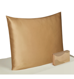 22 Momme Silk Pillowcase - Zip 80x80cm Champagn Gold