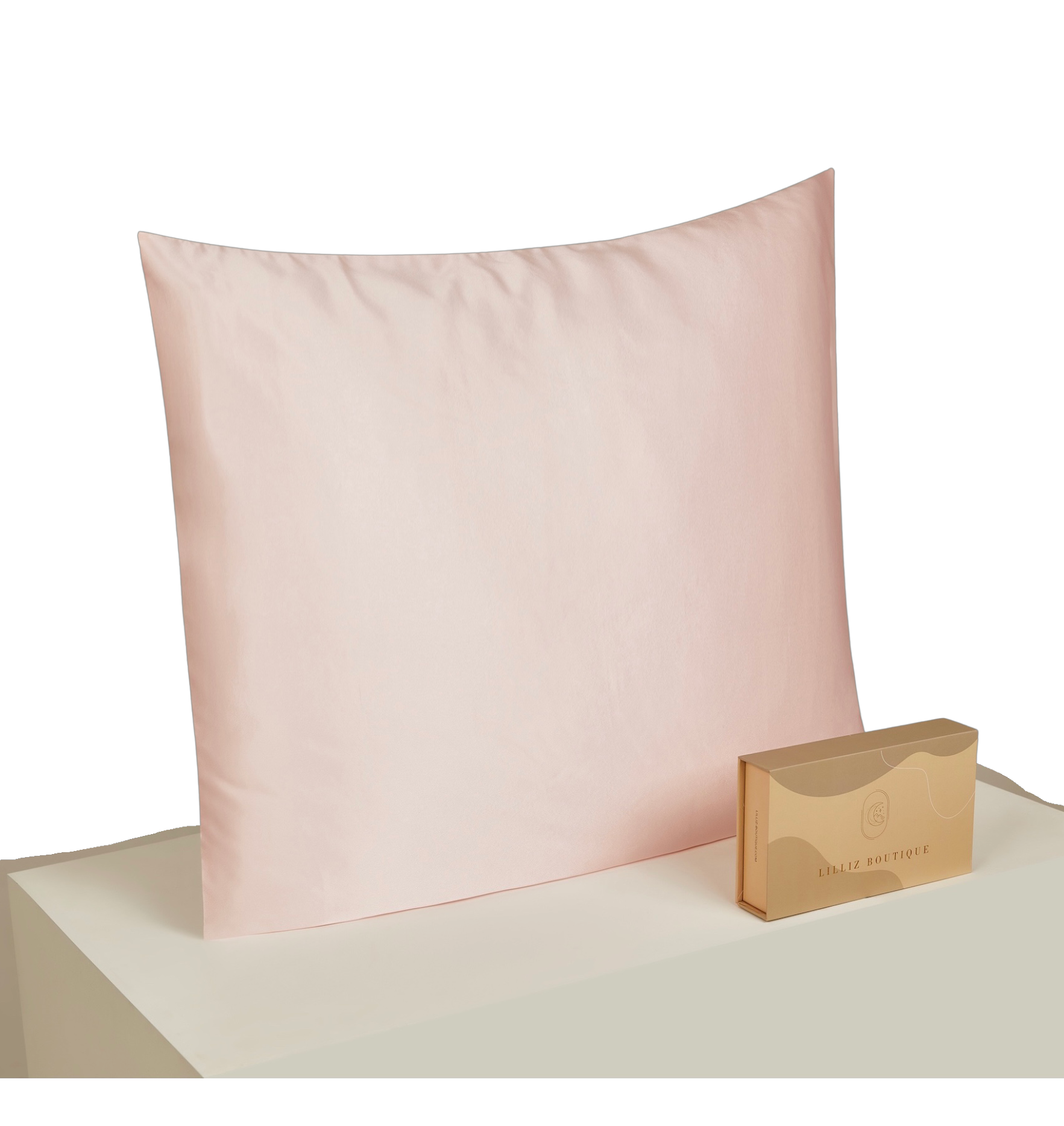 22 Momme Silk Pillowcase - Zip 80x80cm Rose