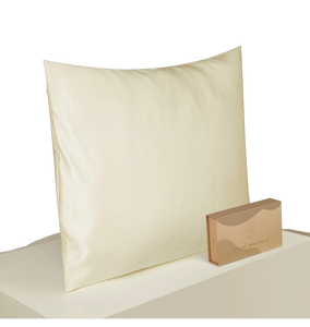 22 Momme Silk Pillowcase - Zip 80x80cm Creme