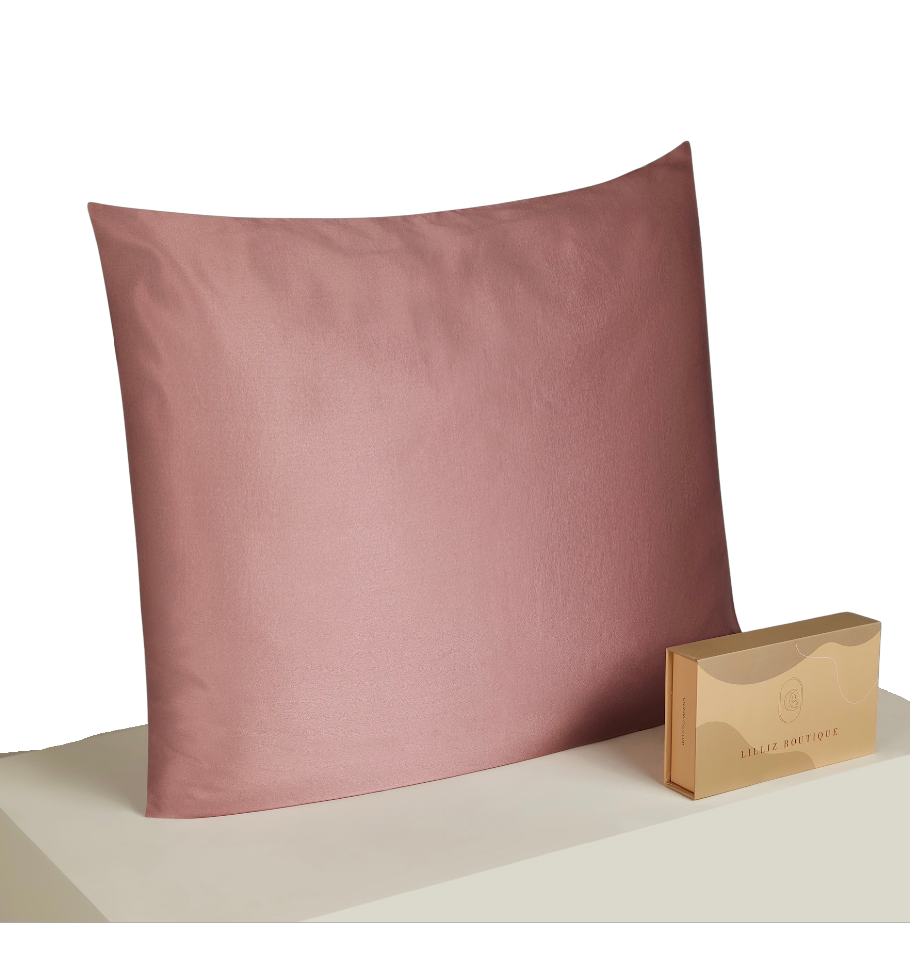 22 Momme Silk Pillowcase - Zip 80x80cm Mauve