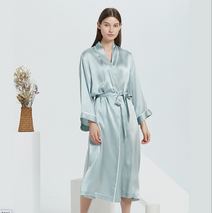 Silk Robe Pyjama - Babygreen